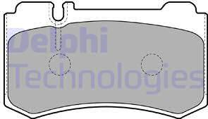 Delphi LP1842 - Тормозные колодки, дисковые, комплект avtokuzovplus.com.ua