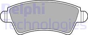 Delphi LP1846 - Гальмівні колодки, дискові гальма autocars.com.ua