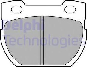 Delphi LP1847-18B1 - Тормозные колодки, дисковые, комплект avtokuzovplus.com.ua