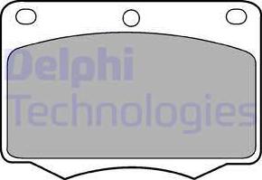Delphi LP184 - Гальмівні колодки, дискові гальма autocars.com.ua