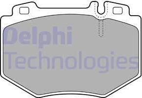 Delphi LP1851 - Гальмівні колодки, дискові гальма autocars.com.ua