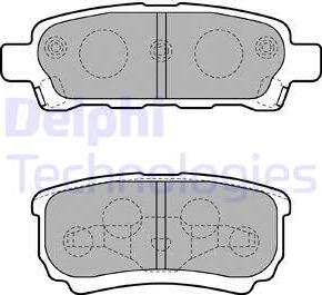 Delphi LP1852 - Гальмівні колодки, дискові гальма autocars.com.ua