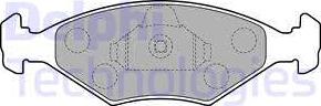 Delphi LP1854 - Гальмівні колодки, дискові гальма autocars.com.ua