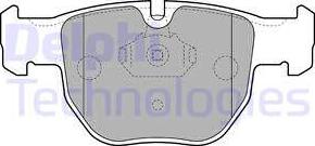 Delphi LP1863-18B1 - Тормозные колодки, дисковые, комплект avtokuzovplus.com.ua