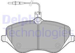 Delphi LP1891-18B1 - Тормозные колодки, дисковые, комплект autodnr.net