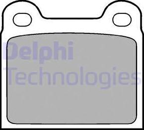 Delphi LP18 - Комплект гальмівних колодок з 4 шт. дисків autocars.com.ua