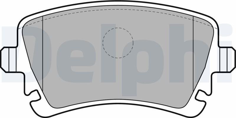 Delphi LP1920-17B1 - Тормозные колодки, дисковые, комплект autodnr.net