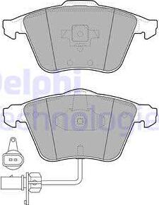 Delphi LP1922 - Тормозные колодки, дисковые, комплект autodnr.net