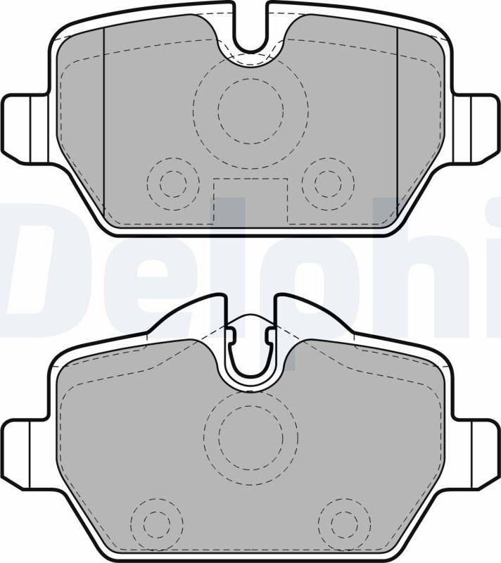 Delphi LP1924-17B1 - Тормозные колодки, дисковые, комплект avtokuzovplus.com.ua