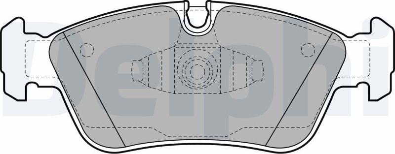 Delphi LP1925-17B1 - Тормозные колодки, дисковые, комплект autodnr.net