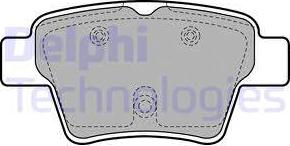 Delphi LP1926 - Тормозные колодки, дисковые, комплект autodnr.net