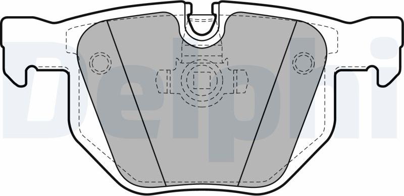 Delphi LP1927-17B1 - Тормозные колодки, дисковые, комплект autodnr.net