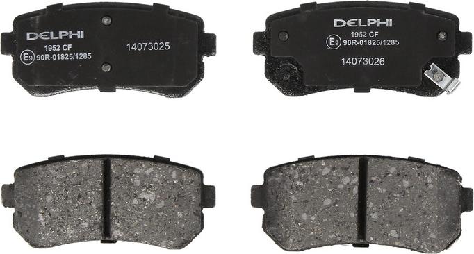 Delphi LP1952 - Гальмівні колодки, дискові гальма autocars.com.ua