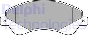 Delphi LP1953 - Тормозные колодки, дисковые, комплект autodnr.net