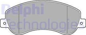 Delphi LP1954 - Гальмівні колодки, дискові гальма autocars.com.ua