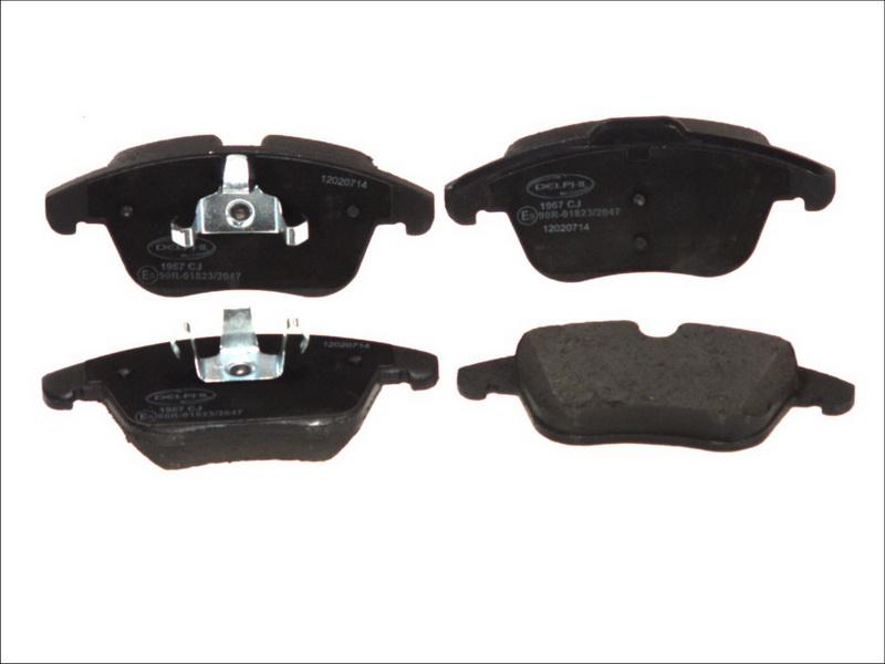 Delphi LP1967 - Гальмівні колодки, дискові гальма autocars.com.ua