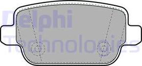 Delphi LP1969 - Тормозные колодки, дисковые, комплект autodnr.net