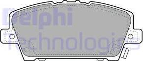 Delphi LP1970-18B1 - Гальмівні колодки, дискові гальма autocars.com.ua