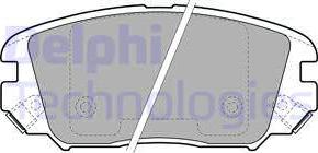 Delphi LP1974 - Тормозные колодки, дисковые, комплект autodnr.net