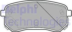 Delphi LP1976 - Гальмівні колодки, дискові гальма autocars.com.ua