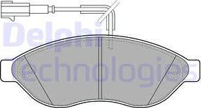 Delphi LP1992 - Тормозные колодки, дисковые, комплект avtokuzovplus.com.ua