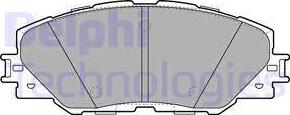 Delphi LP2003 - Гальмівні колодки, дискові гальма autocars.com.ua