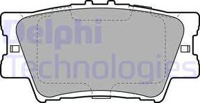 Delphi LP2004 - Гальмівні колодки, дискові гальма autocars.com.ua