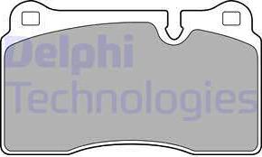 Delphi LP2009-18B1 - Гальмівні колодки, дискові гальма autocars.com.ua