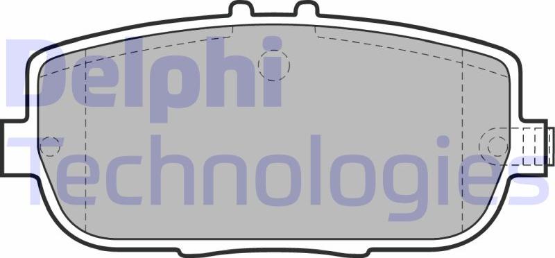 Delphi LP2027 - Гальмівні колодки, дискові гальма autocars.com.ua