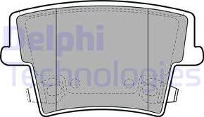 Delphi LP2035 - Тормозные колодки, дисковые, комплект avtokuzovplus.com.ua