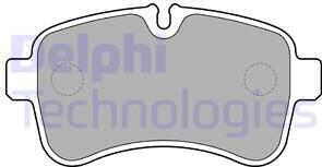 Delphi LP2040 - Тормозные колодки, дисковые, комплект autodnr.net