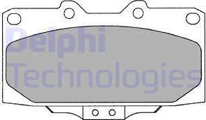 Delphi LP2044 - Гальмівні колодки, дискові гальма autocars.com.ua