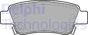 Delphi LP2047 - Гальмівні колодки, дискові гальма autocars.com.ua