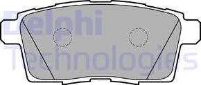 Delphi LP2052 - Тормозные колодки, дисковые, комплект autodnr.net