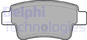 Delphi LP2055 - Гальмівні колодки, дискові гальма autocars.com.ua
