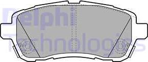 Delphi LP2069 - Гальмівні колодки, дискові гальма autocars.com.ua