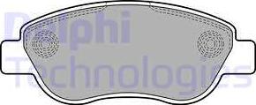 Delphi LP2075 - Гальмівні колодки, дискові гальма autocars.com.ua