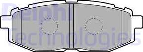 Delphi LP2076 - Тормозные колодки, дисковые, комплект autodnr.net