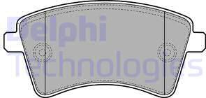 Delphi LP2078 - Тормозные колодки, дисковые, комплект autodnr.net