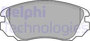 Delphi LP2080 - Тормозные колодки, дисковые, комплект autodnr.net