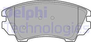 Delphi LP2081 - Гальмівні колодки, дискові гальма autocars.com.ua