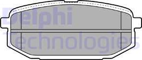 Delphi LP2088 - Тормозные колодки, дисковые, комплект avtokuzovplus.com.ua