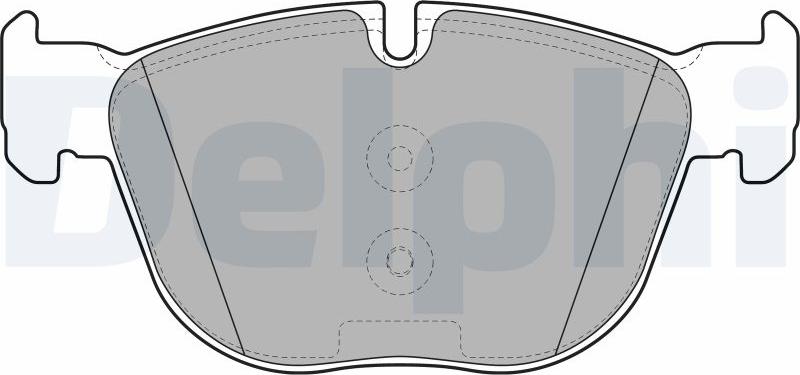 Delphi LP2090-17B1 - Тормозные колодки, дисковые, комплект autodnr.net