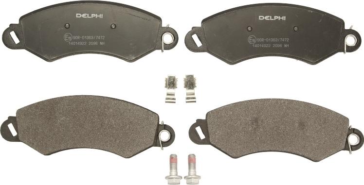 Delphi LP2096 - Гальмівні колодки, дискові гальма autocars.com.ua