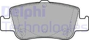 Delphi LP2103 - Гальмівні колодки, дискові гальма autocars.com.ua