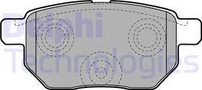 Delphi LP2105 - Гальмівні колодки, дискові гальма autocars.com.ua