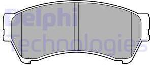 Delphi LP2111 - Тормозные колодки, дисковые, комплект autodnr.net