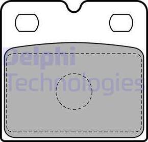 Delphi LP2112-18B1 - Тормозные колодки, дисковые, комплект avtokuzovplus.com.ua