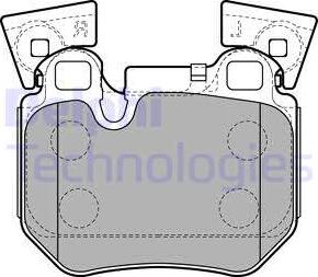 Delphi LP2121 - Тормозные колодки, дисковые, комплект avtokuzovplus.com.ua