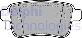 Delphi LP2126 - Гальмівні колодки, дискові гальма autocars.com.ua